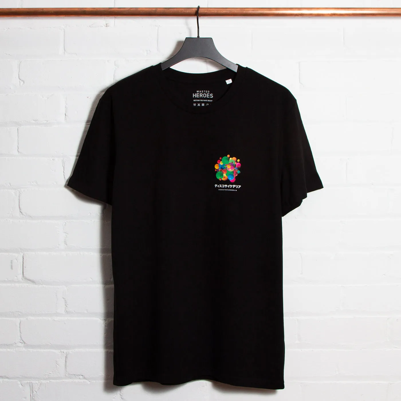 006 Disco Psychedelia Back Print - Tshirt - Black