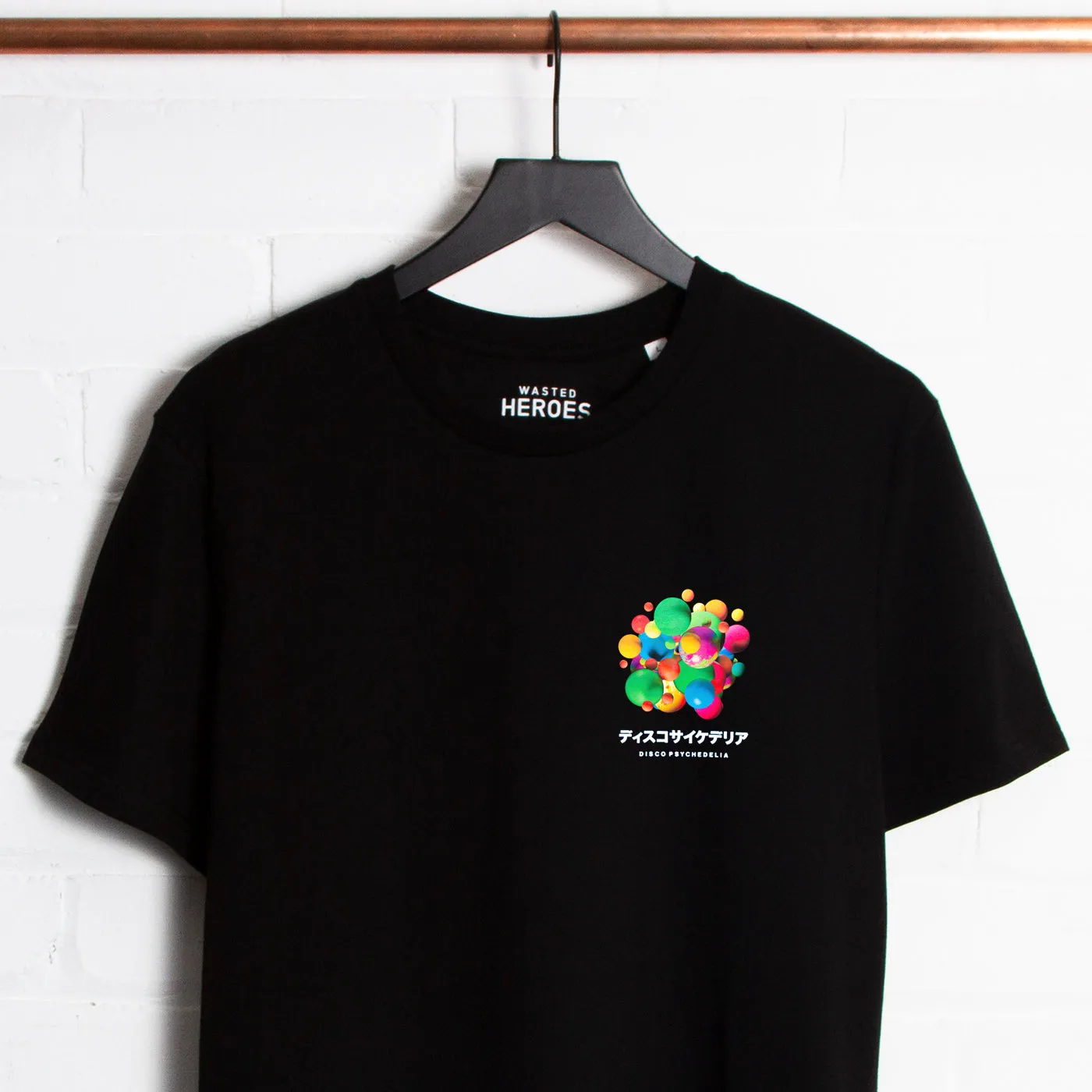 006 Disco Psychedelia Back Print - Tshirt - Black