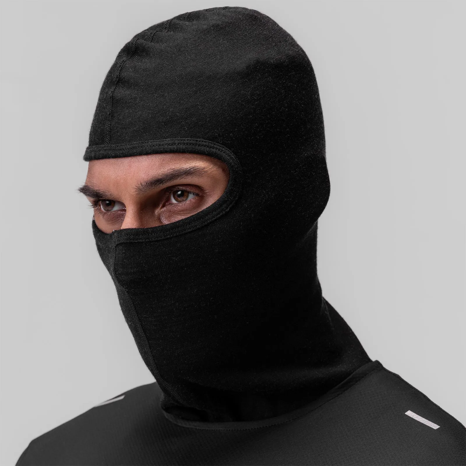 0937. Merino Wool Balaclava - Black