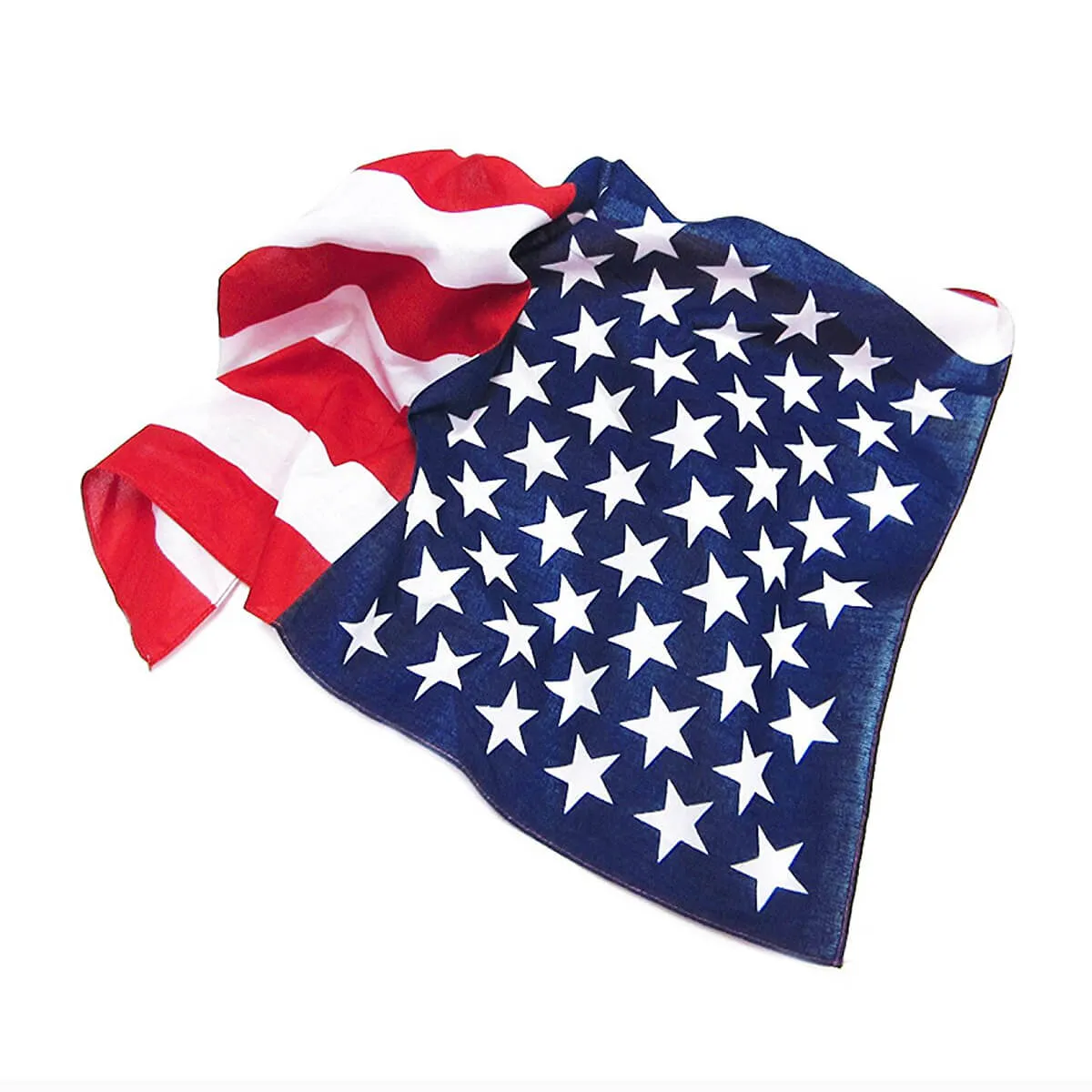 12 Pieces American Flag Bandanas Headband USA Flag Clothing Bandana Patriotic Accessories