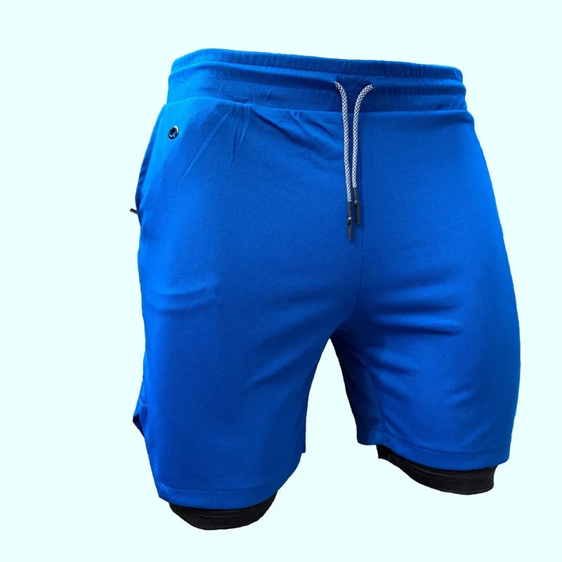 2022 Newest Running Shorts Men 2 in 1 Training Gym Shorts Fitness Men Joggers Jogging Summer