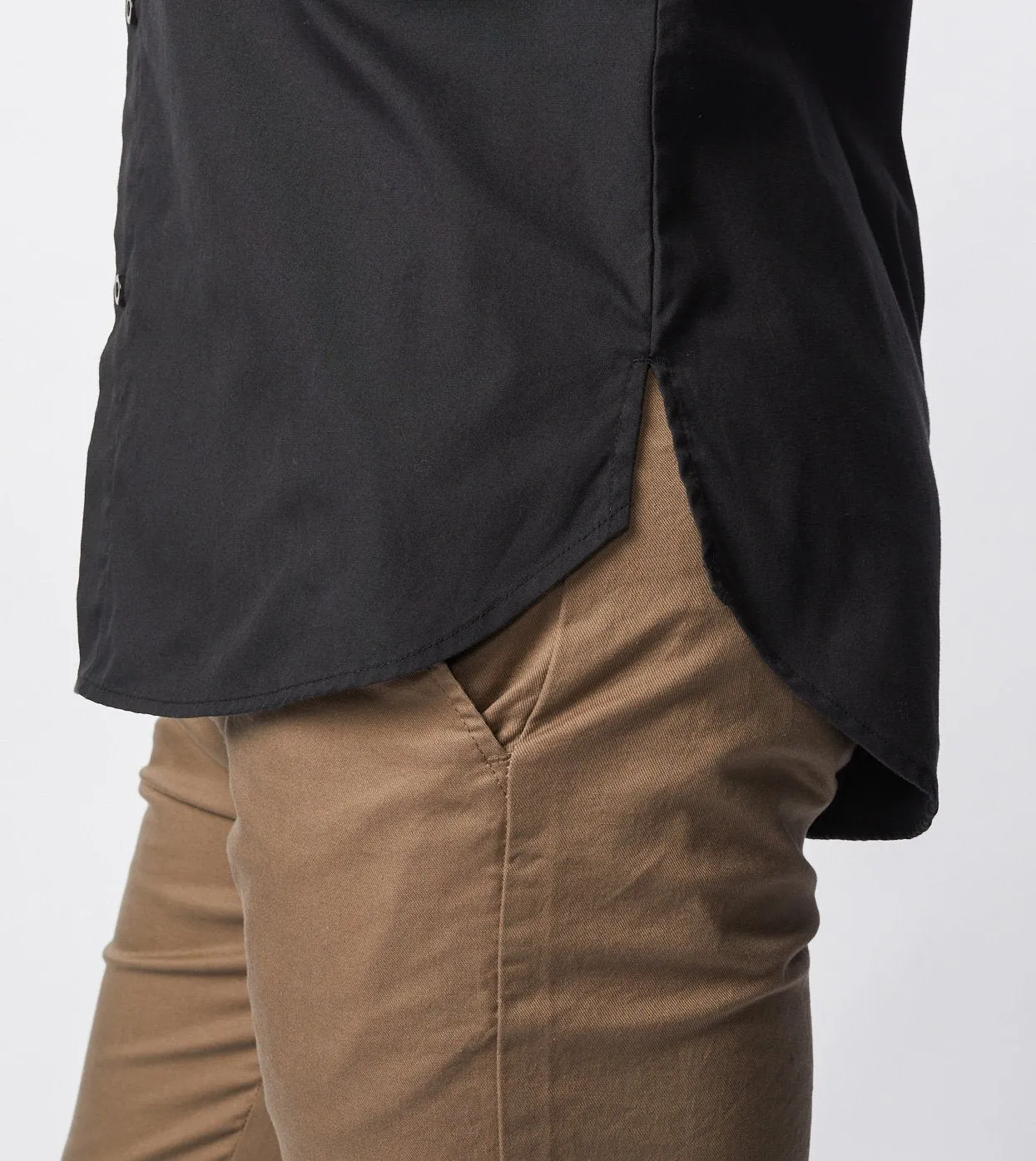 7 Foot LS Oxford Shirt Black