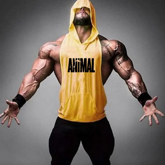 Aidase New Men Bodybuilding Cotton Tank top Gyms Fitness Hooded Vest Sleeveless Shirt Summer Casual Fashion Workout Brand Clothing