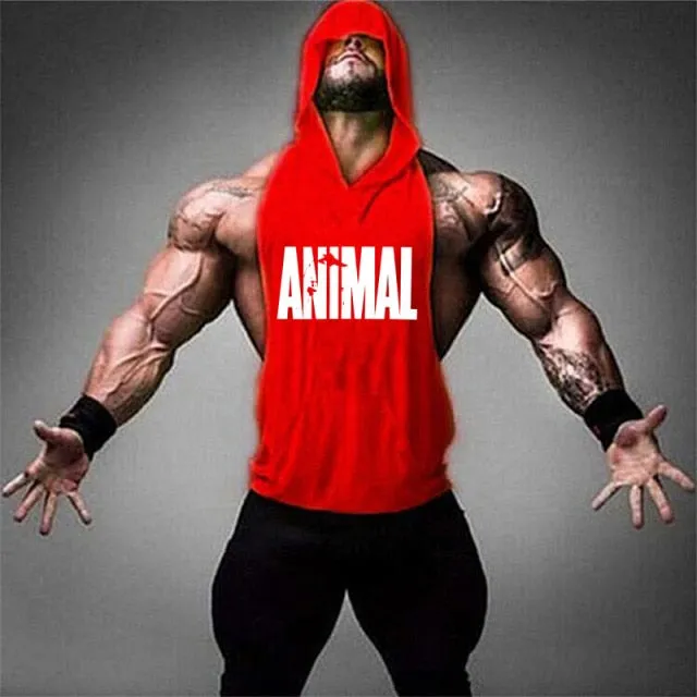 Aidase New Men Bodybuilding Cotton Tank top Gyms Fitness Hooded Vest Sleeveless Shirt Summer Casual Fashion Workout Brand Clothing