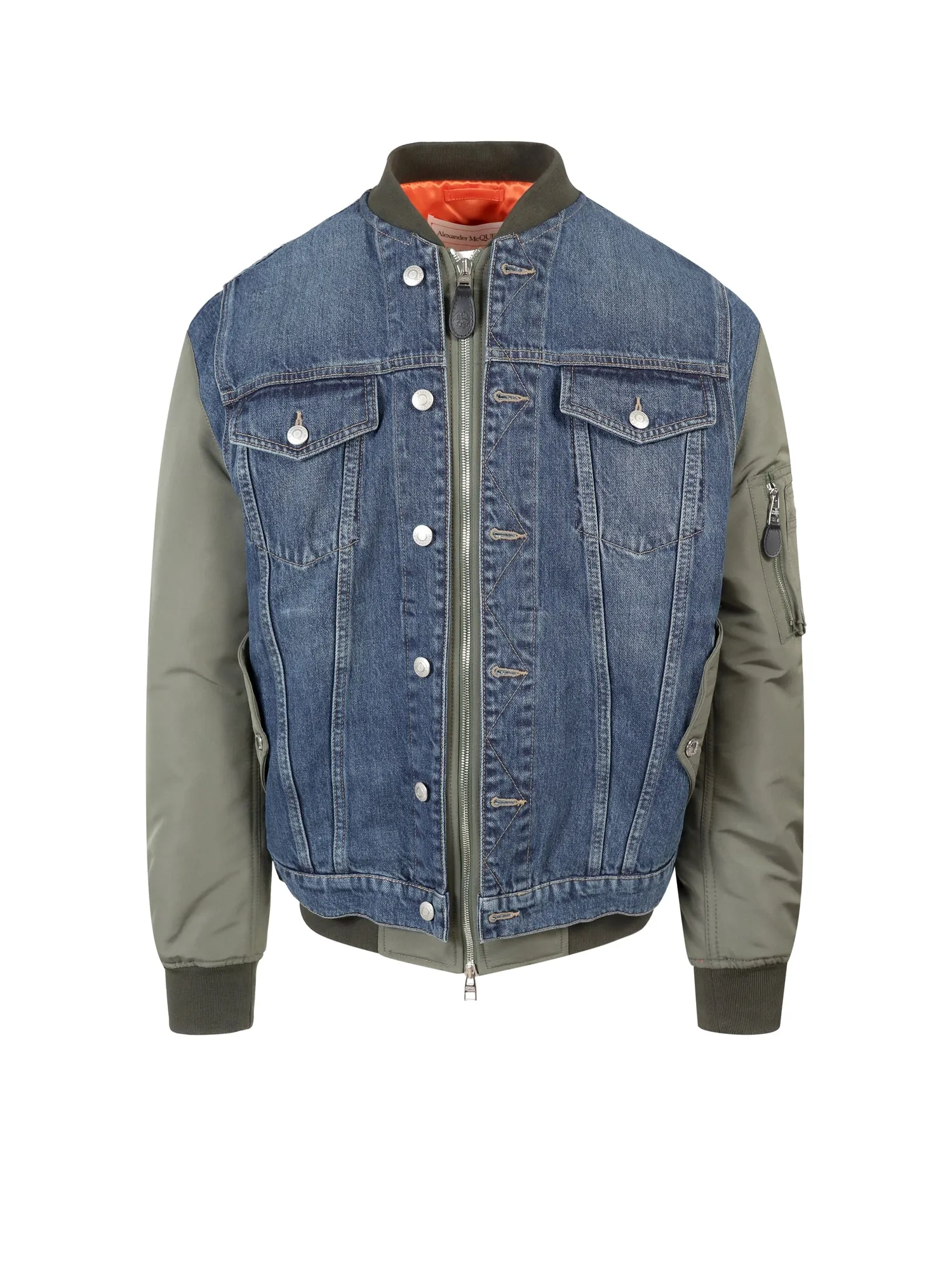 Alexander McQueen Hybrid Denim Bomber Jacket