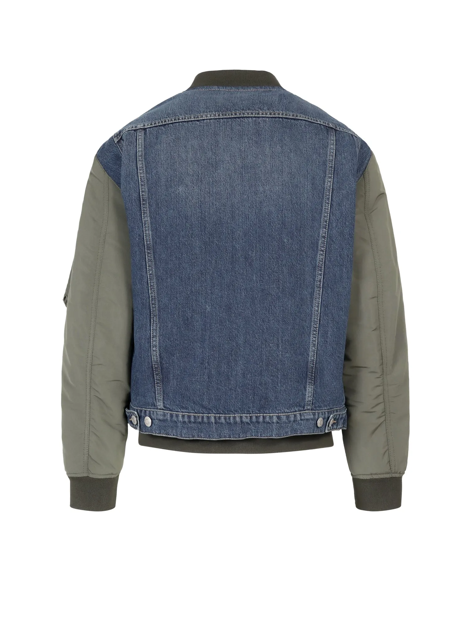 Alexander McQueen Hybrid Denim Bomber Jacket