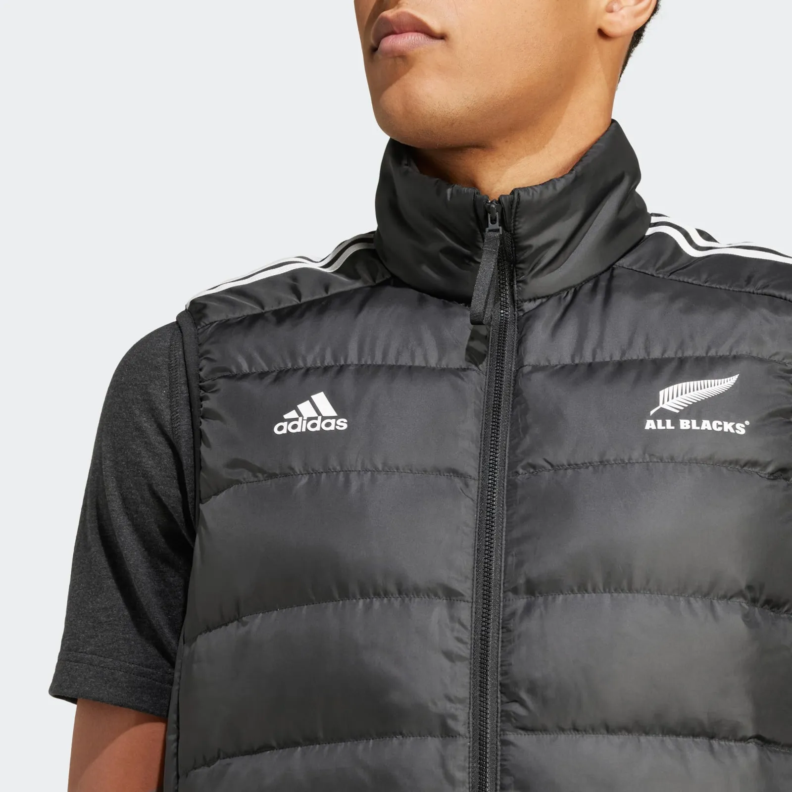 All Blacks 2024/25 Adult Down Vest Rugby Union by adidas