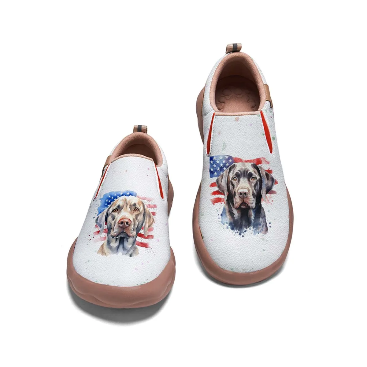 American Flag Dog Slip On