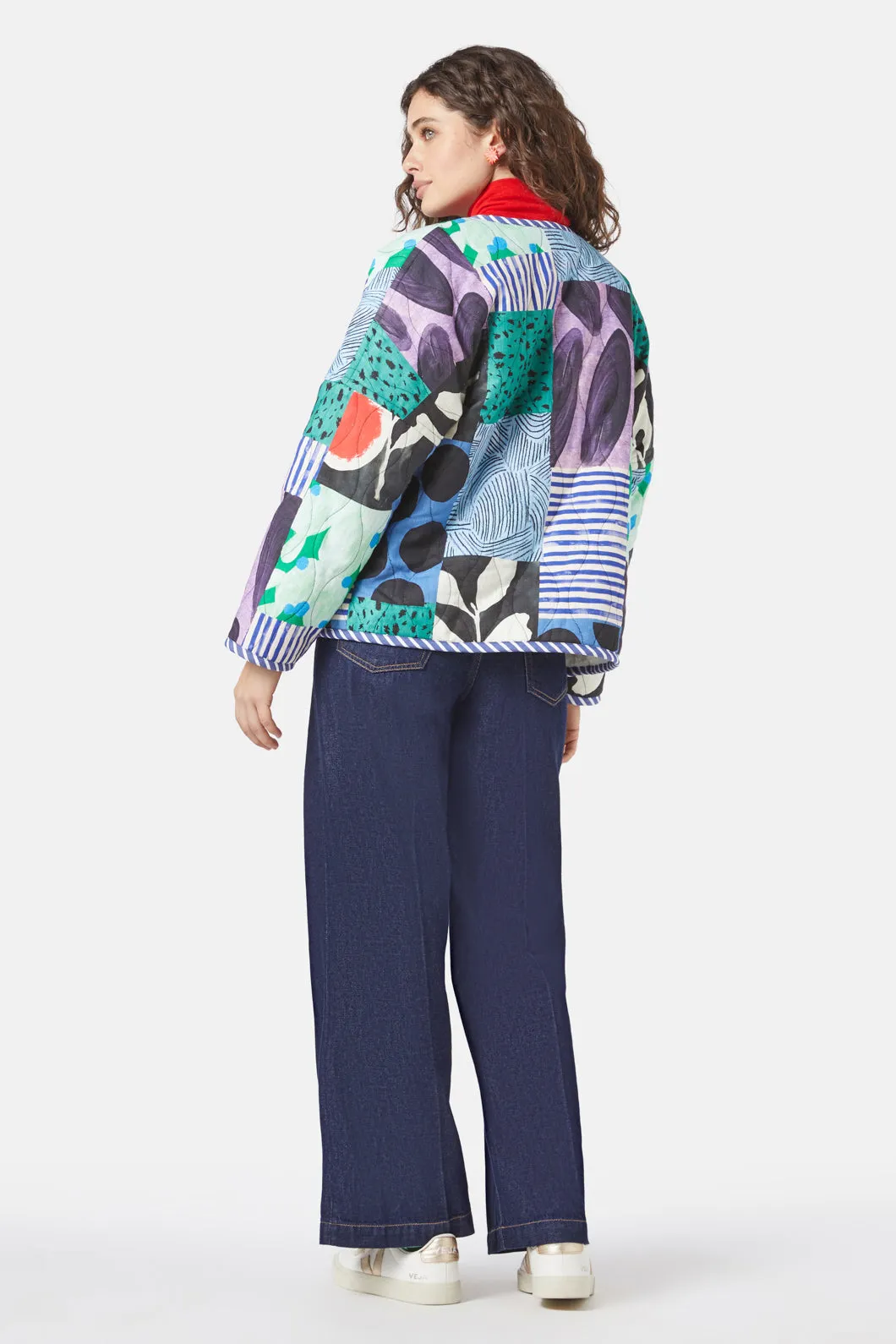 Artists Patchwork Quilted Jacket