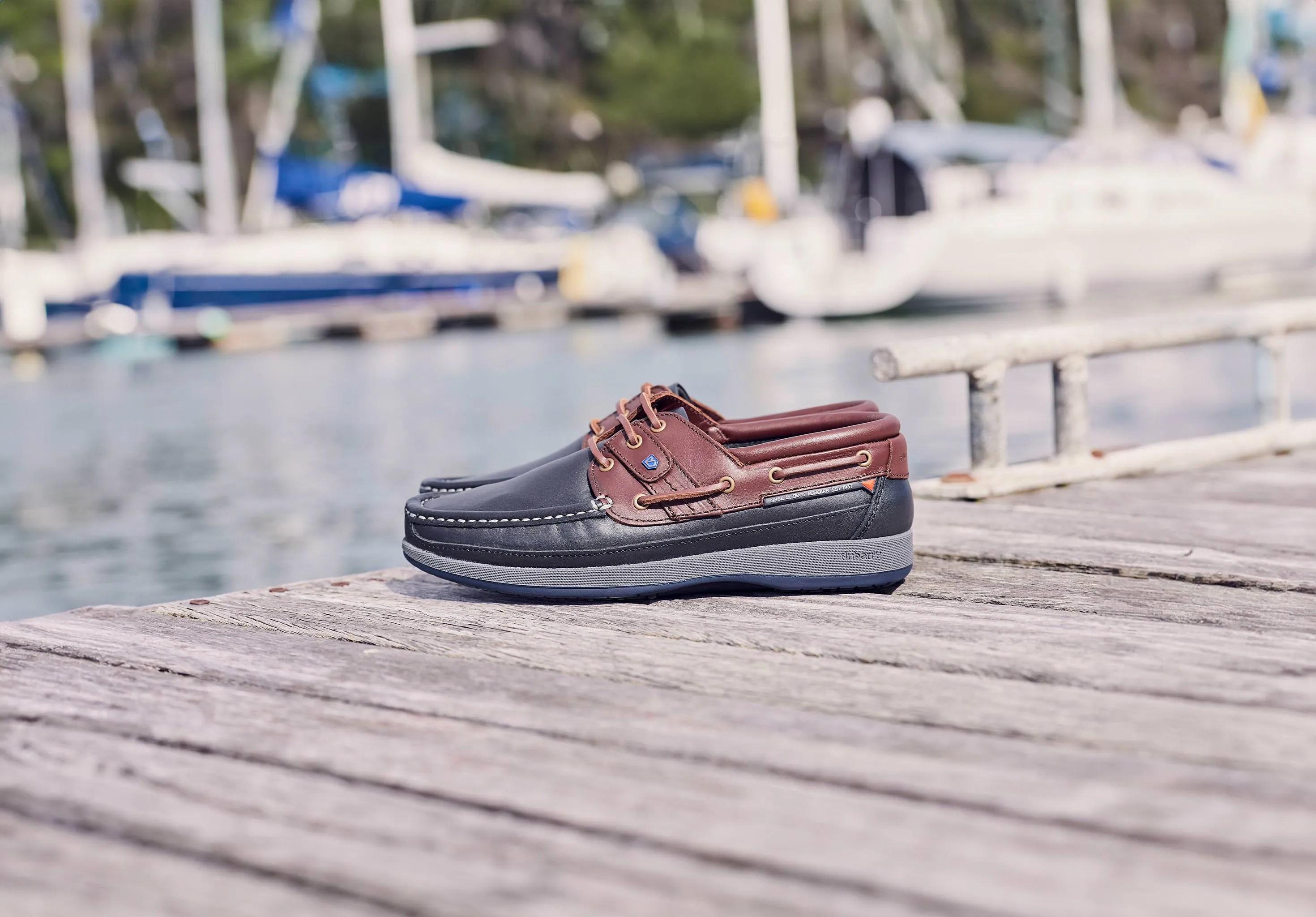 Atlantic Deck Shoe - Navy/Mahogany