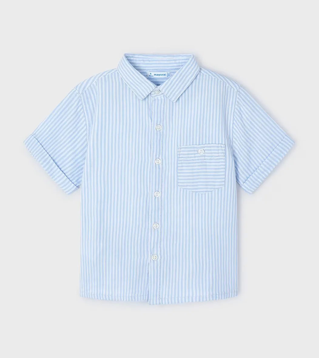 Baby Blue Stripe Button Down Shirt