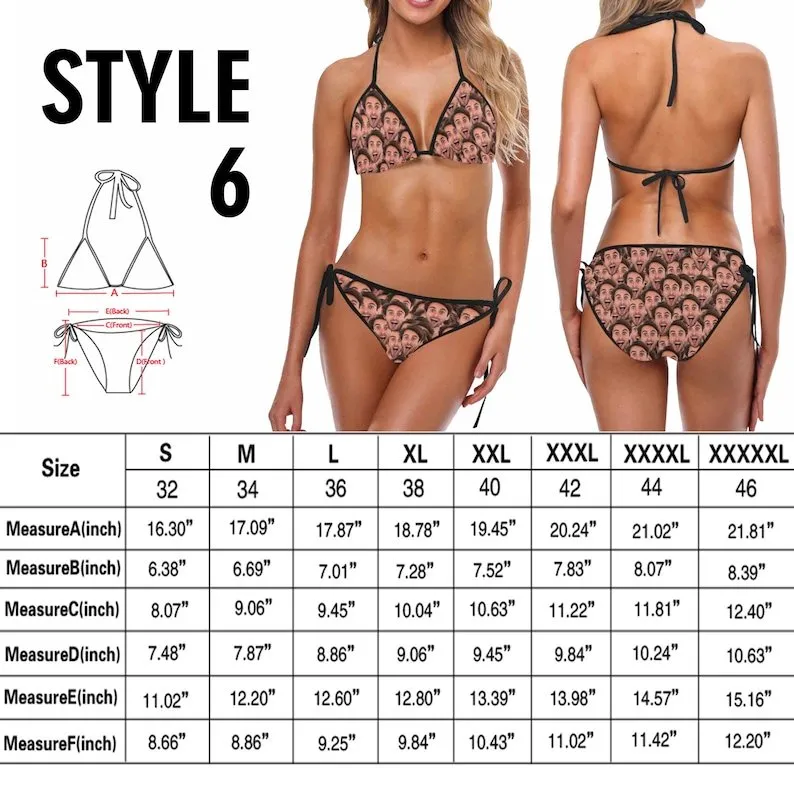 Bikini - Custom Boyfriend Face Swimsuits & Bikini Set For Women - Personalized Bikini Swimsuit