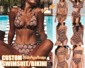 Bikini - Custom Boyfriend Face Swimsuits & Bikini Set For Women - Personalized Bikini Swimsuit