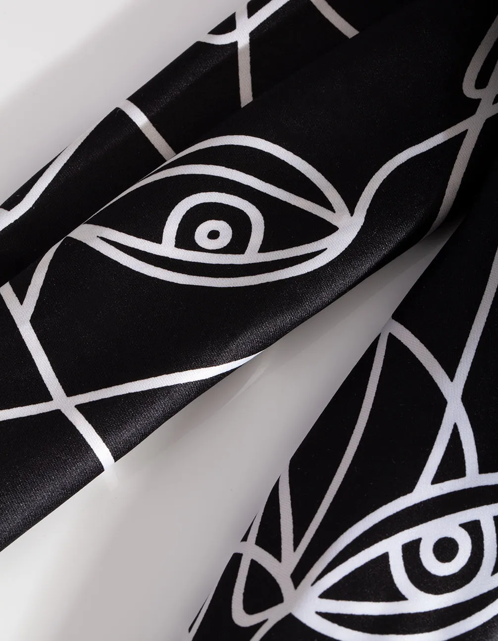 Black White Face Print Scarf