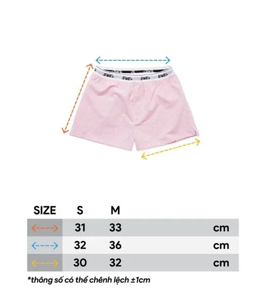 BOXER SHORTS - STRIPED PINK