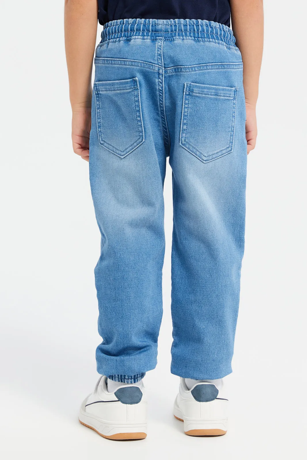 Boys Blue Denim Joggers