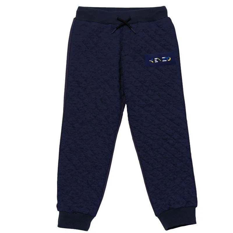 Boys Blue Logo Joggers