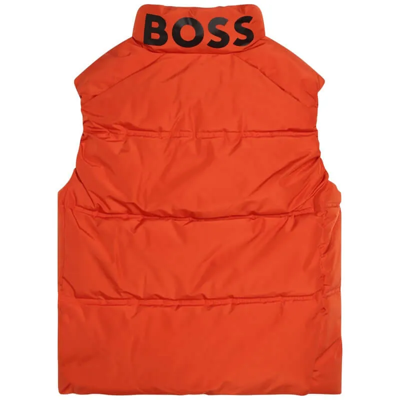 Boys Orange Gilet