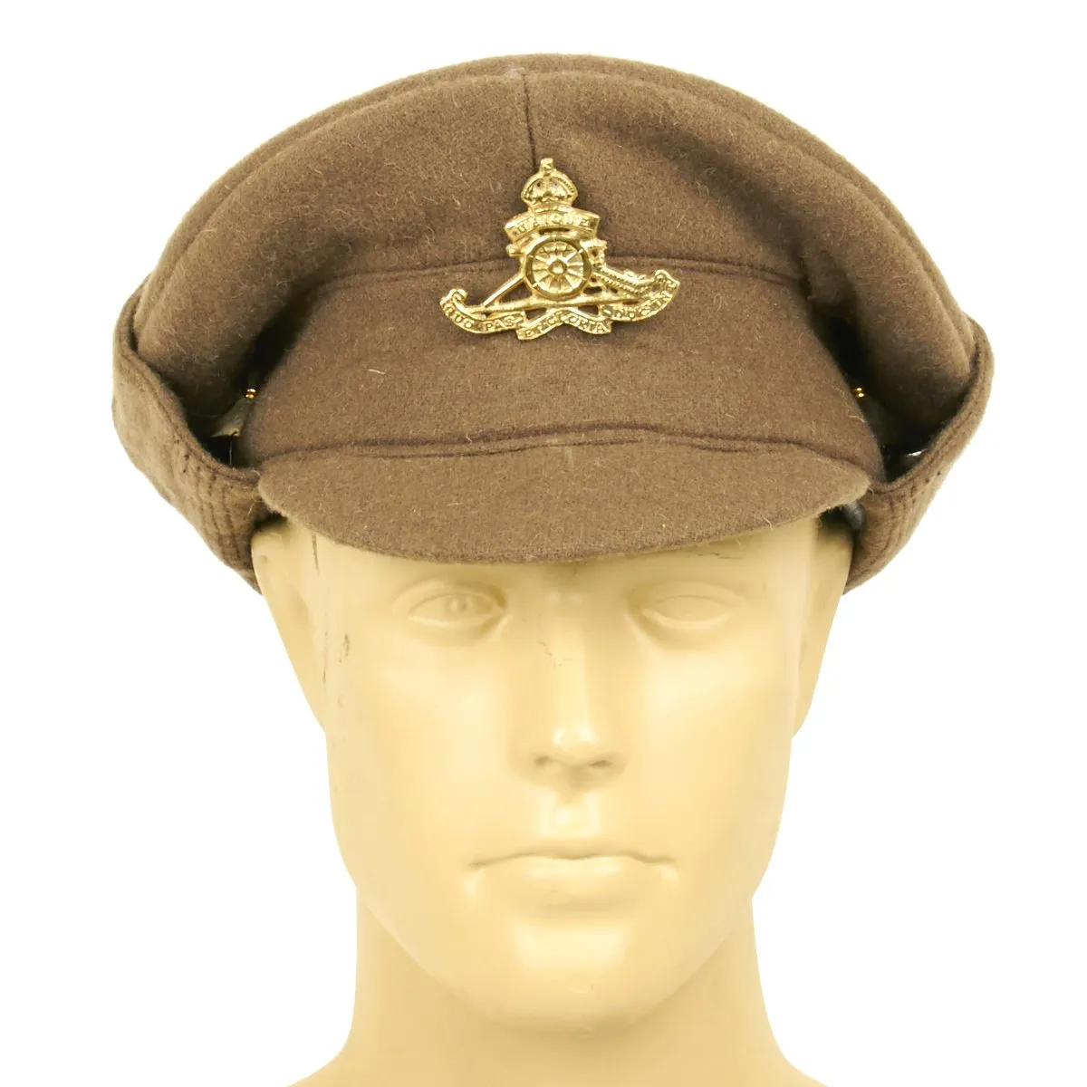 British WWI Gor Blimey 1915 Winter Forage Trench Cap- Wool