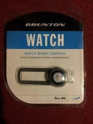 Brunton Tag Along Watch Band Liquid Filled Compass Fits Any Watchband Hiking