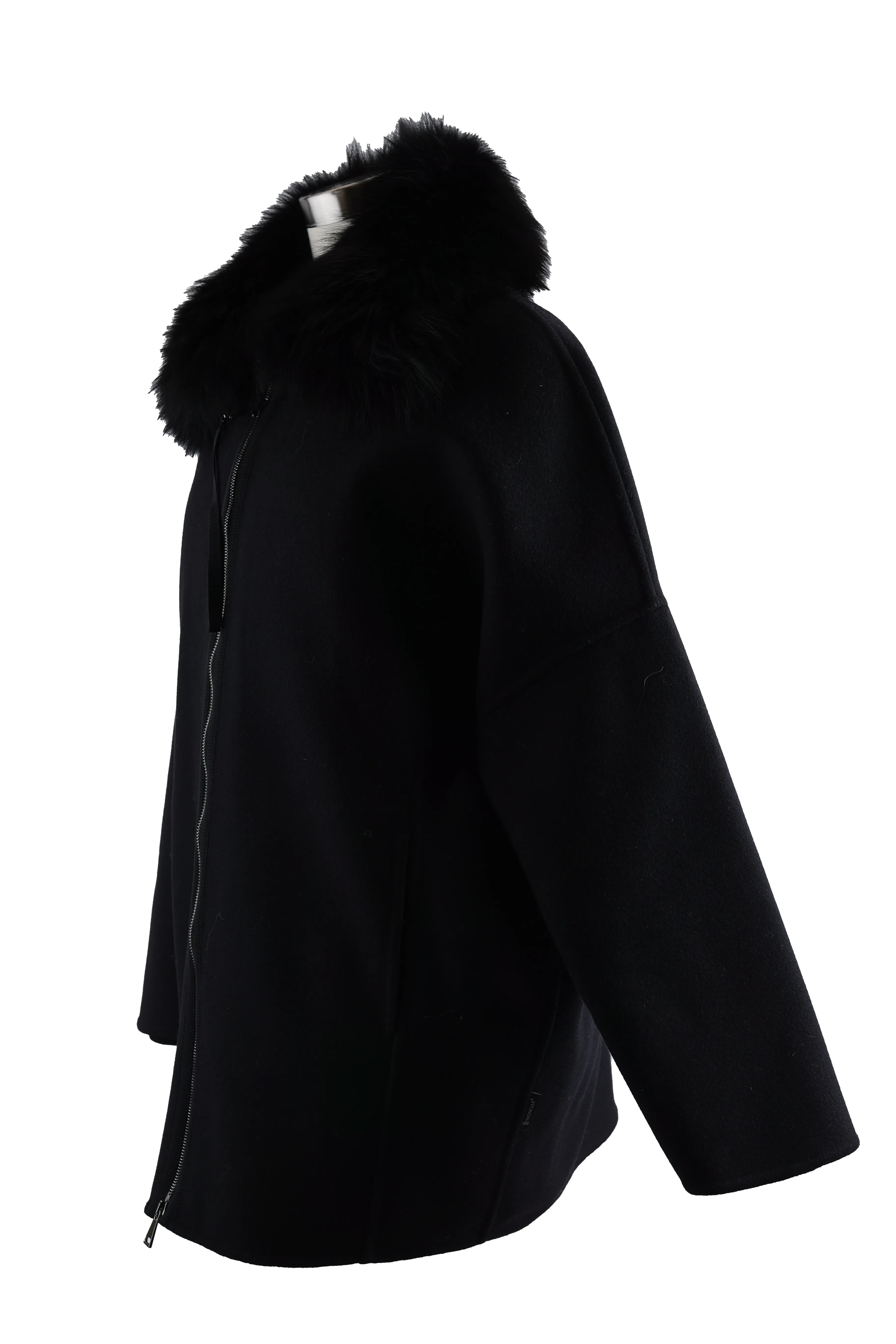 Buxus 2-1 Wool Dress Coat W/ Removable Down Fur Trim Vest