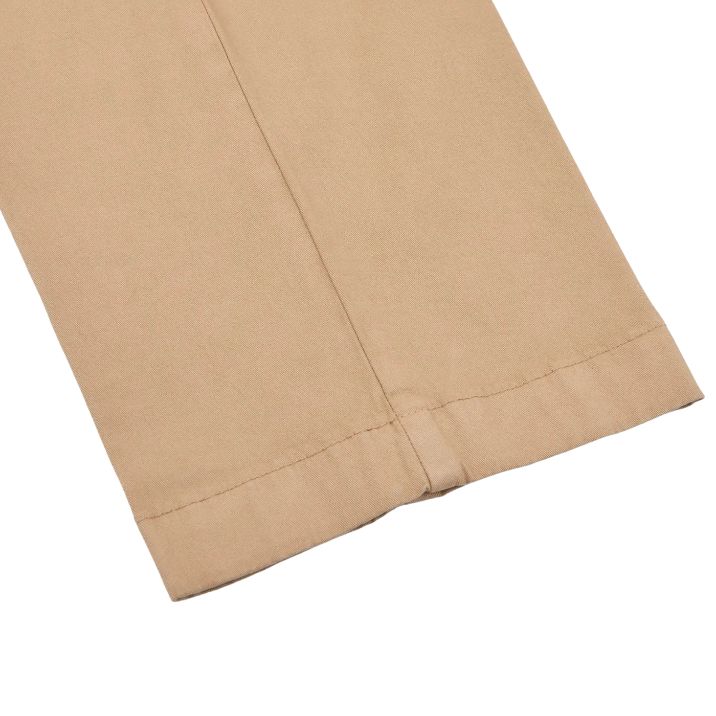 Camel Beige Cotton Stretch Chinos