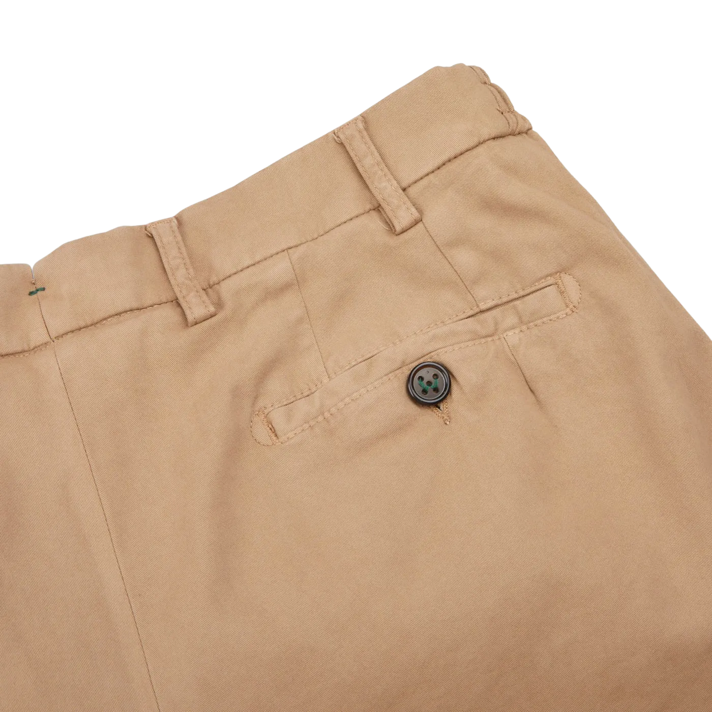 Camel Beige Cotton Stretch Chinos