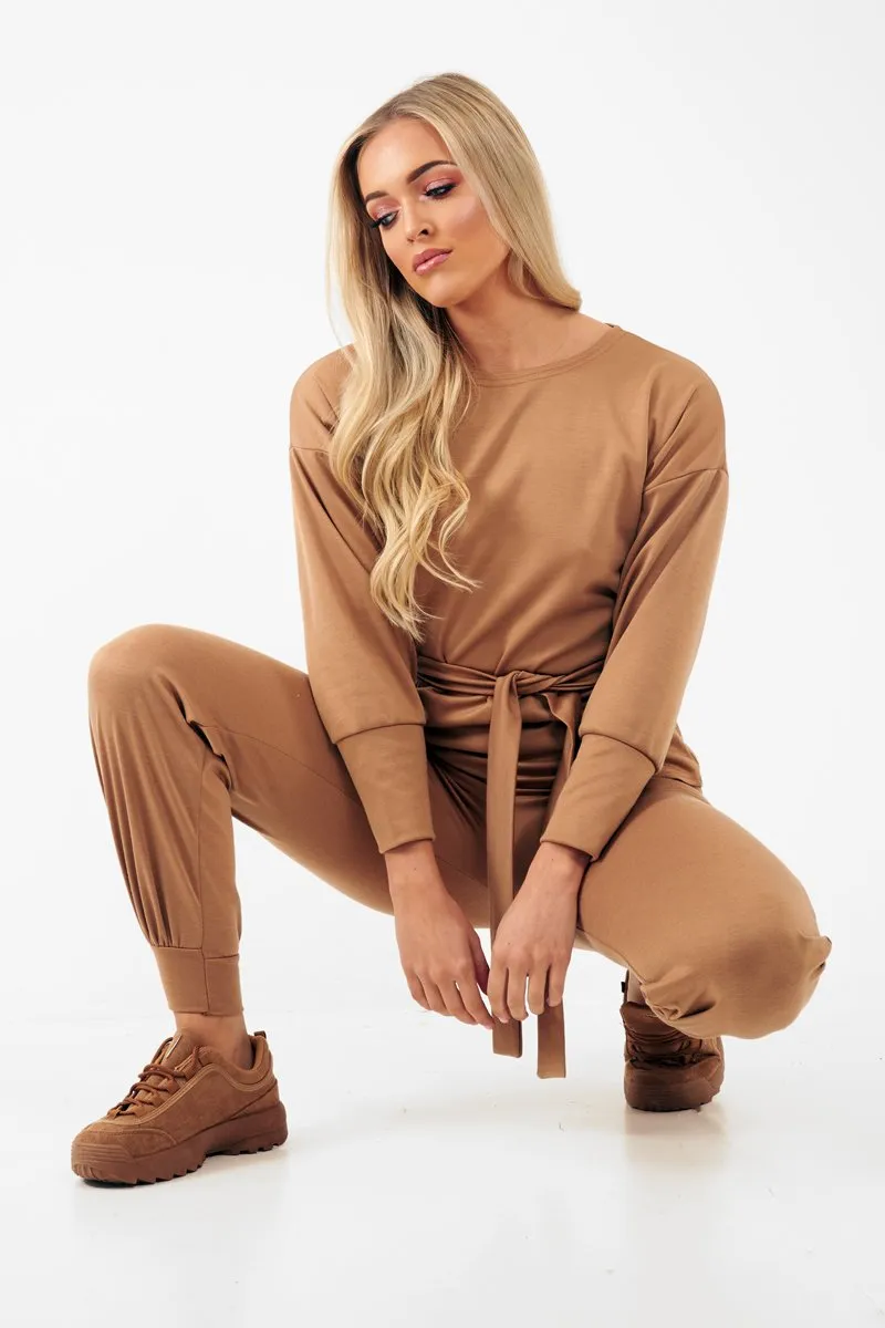 Camel Tie at Waist Tracksuit - Sammie