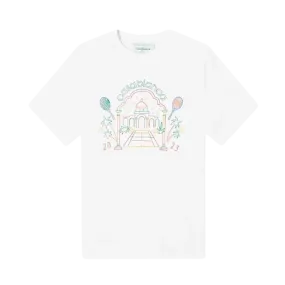 Casablanca Crayon Rainbow Temple T-Shirt 'White'