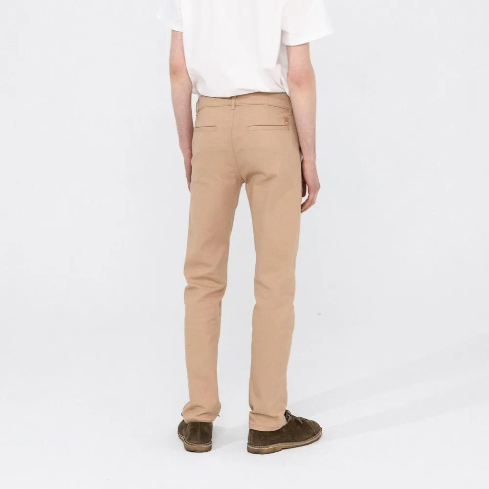 Chino Jeannot beige coupe demi-slim