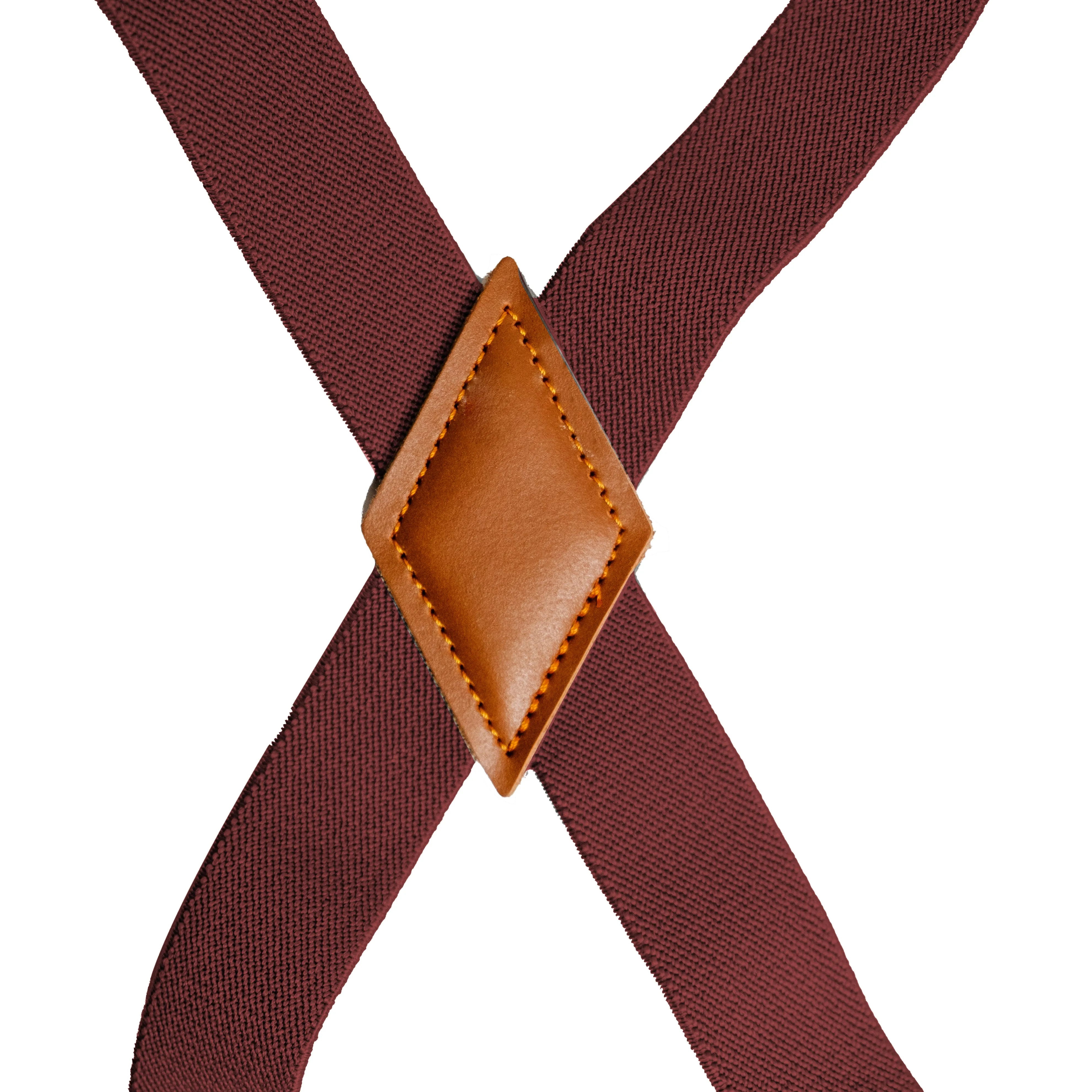 Chokore X-shaped Snap Hook Suspenders (Wine Red)