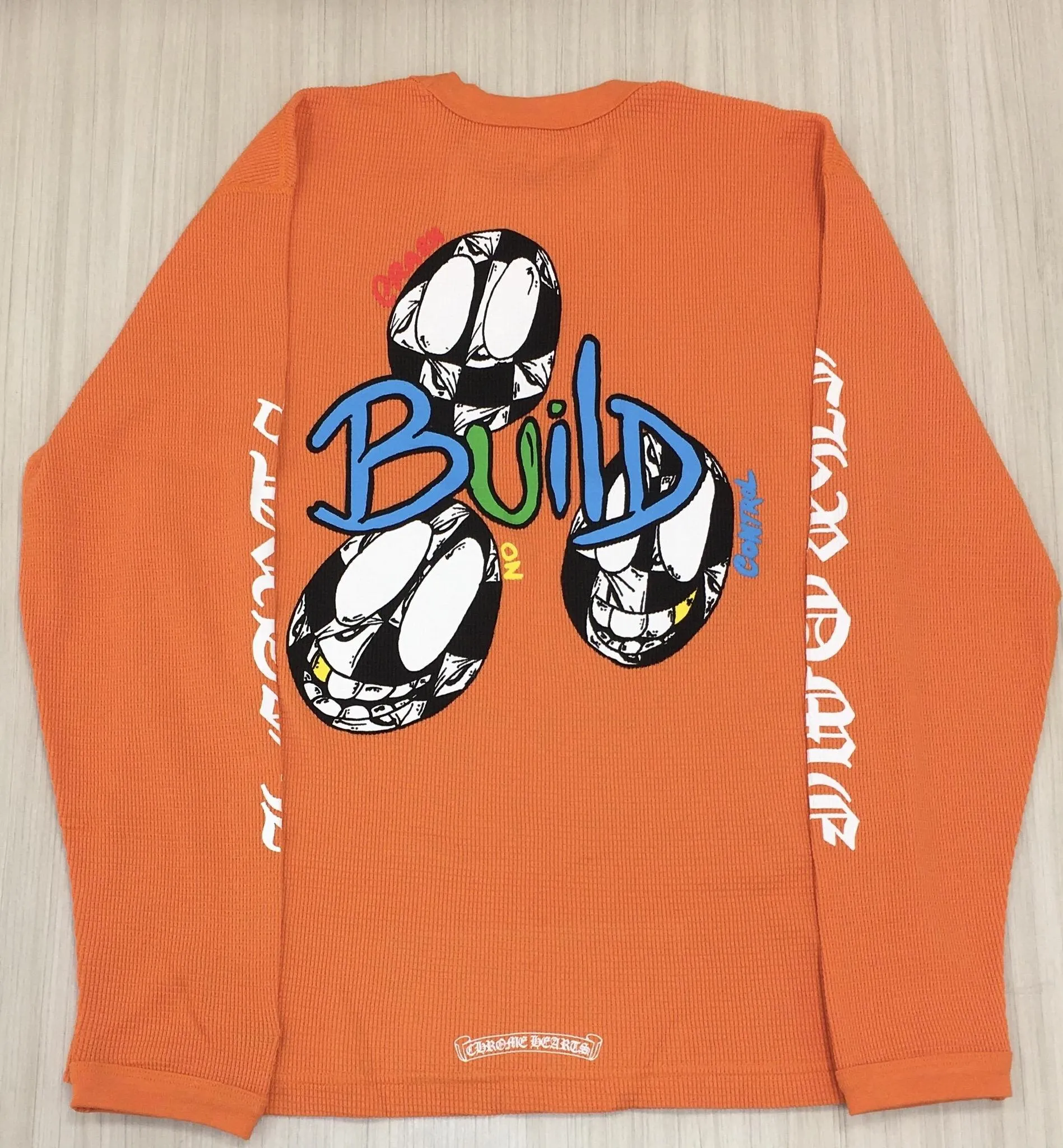 Chrome Hearts Matty Boy Link & Build L/S Thermal T-Shirt Orange