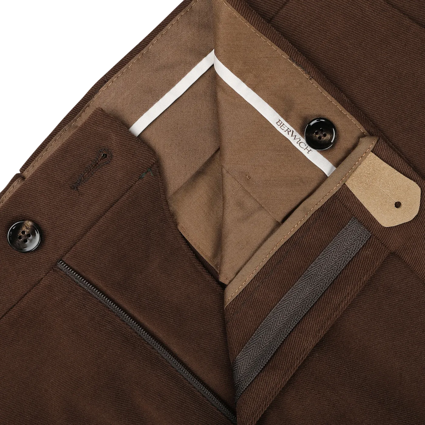 Cinnamon Brown Cotton Moleskin Trousers