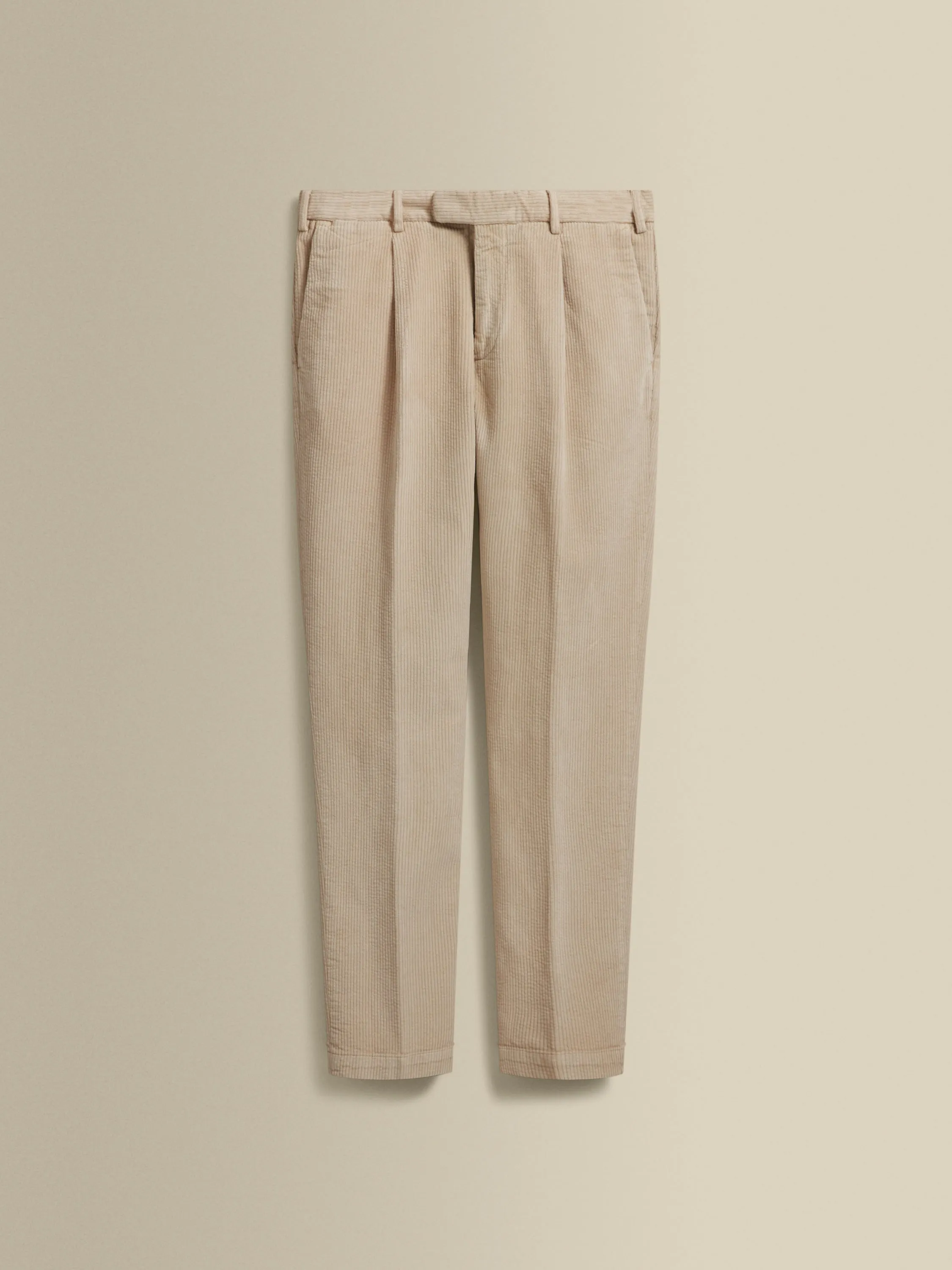 Corduroy Single Pleat Chinos