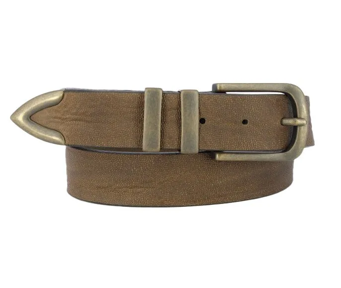 Country & Town Leather Double Keeper Belt