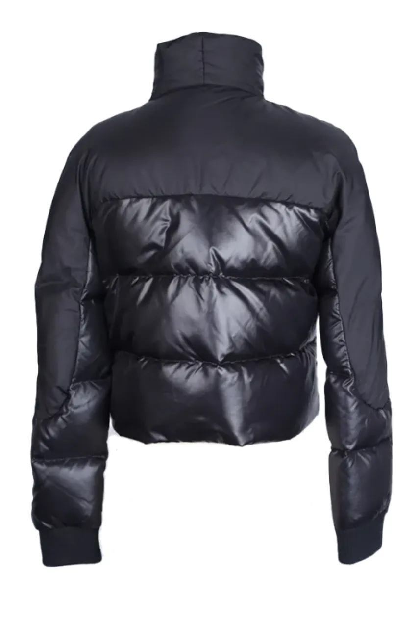 Cropped Down Bomber Jacket