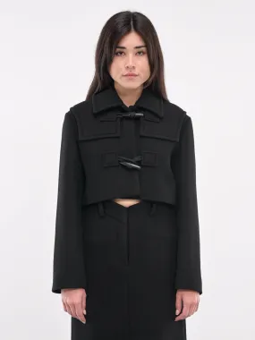 Cropped Duffle Jacket (JK3-24-051-W-BLACK)