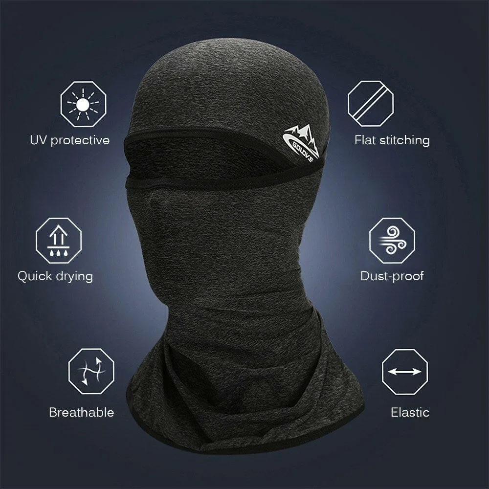 Cycling Face Mask UPF50  Helmet Liner Balaclava Cooling Ice Silk Neck Gaiter Summer UV Protection Headgear