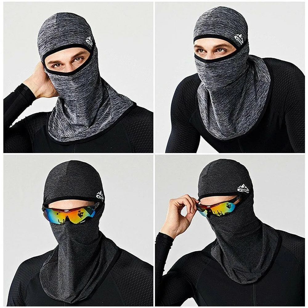 Cycling Face Mask UPF50  Helmet Liner Balaclava Cooling Ice Silk Neck Gaiter Summer UV Protection Headgear