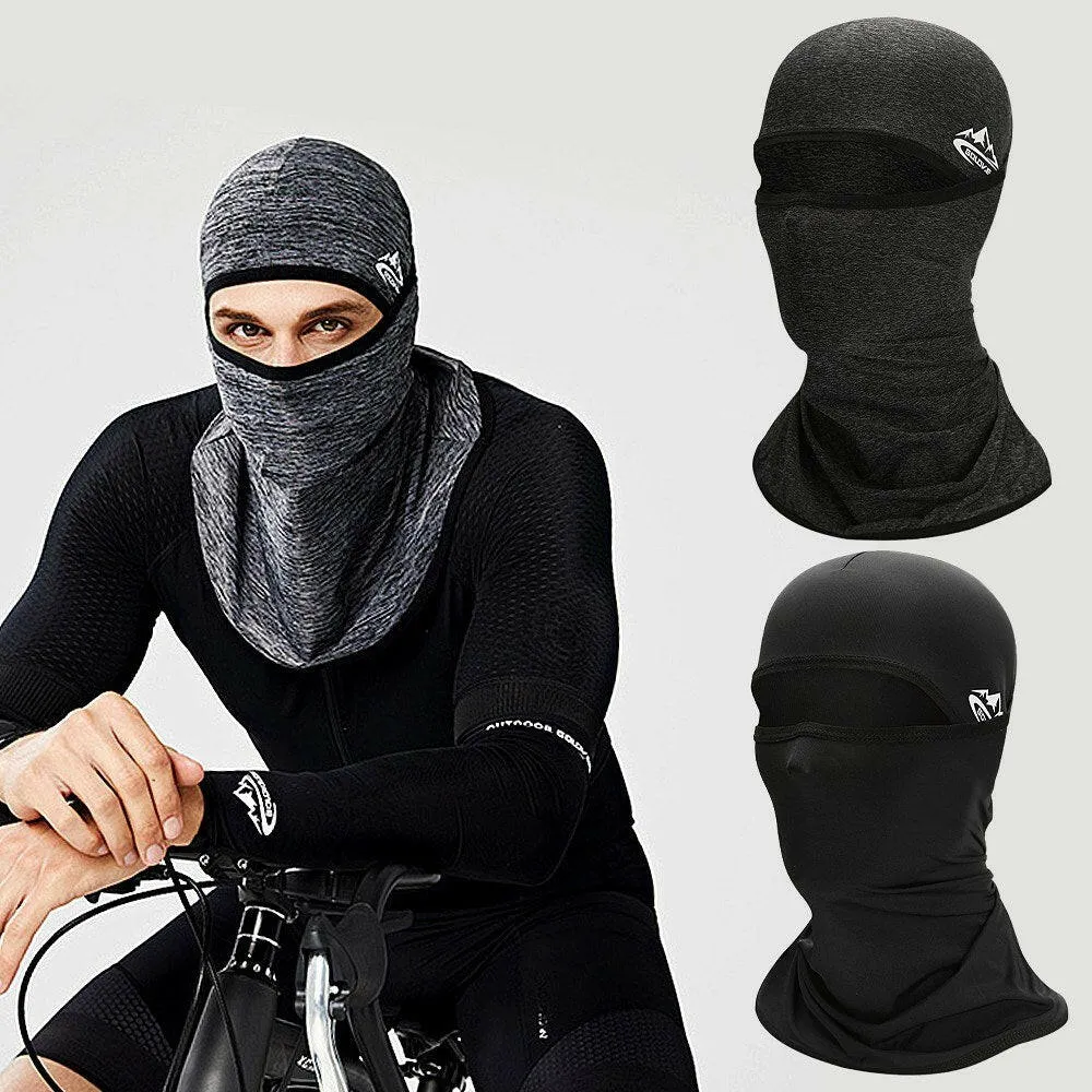 Cycling Face Mask UPF50  Helmet Liner Balaclava Cooling Ice Silk Neck Gaiter Summer UV Protection Headgear