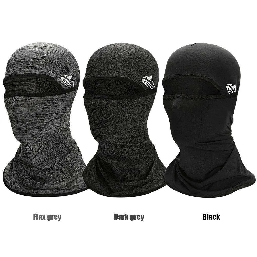 Cycling Face Mask UPF50  Helmet Liner Balaclava Cooling Ice Silk Neck Gaiter Summer UV Protection Headgear