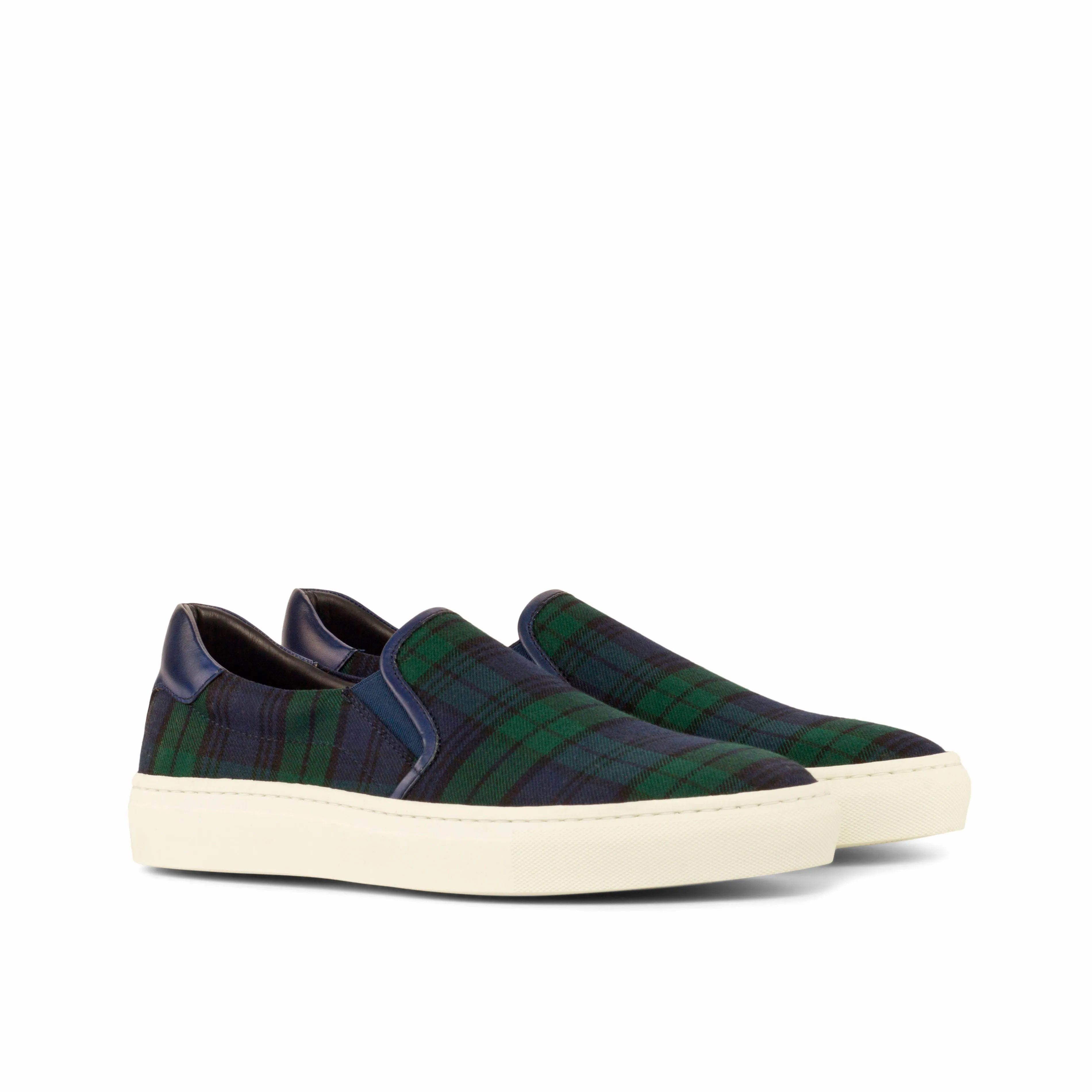 DapperFam Versado in Blackwatch Men's Sartorial Slip On