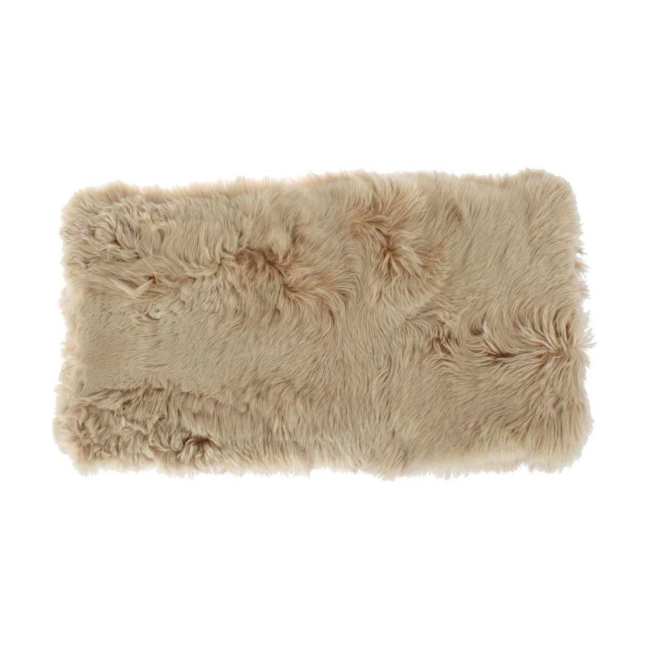 Dolce & Gabbana Elegant Alpaca Fur Shoulder Wrap in Beige