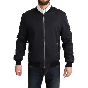 Dolce & Gabbana Elegant Silk Blend Bomber Jacket