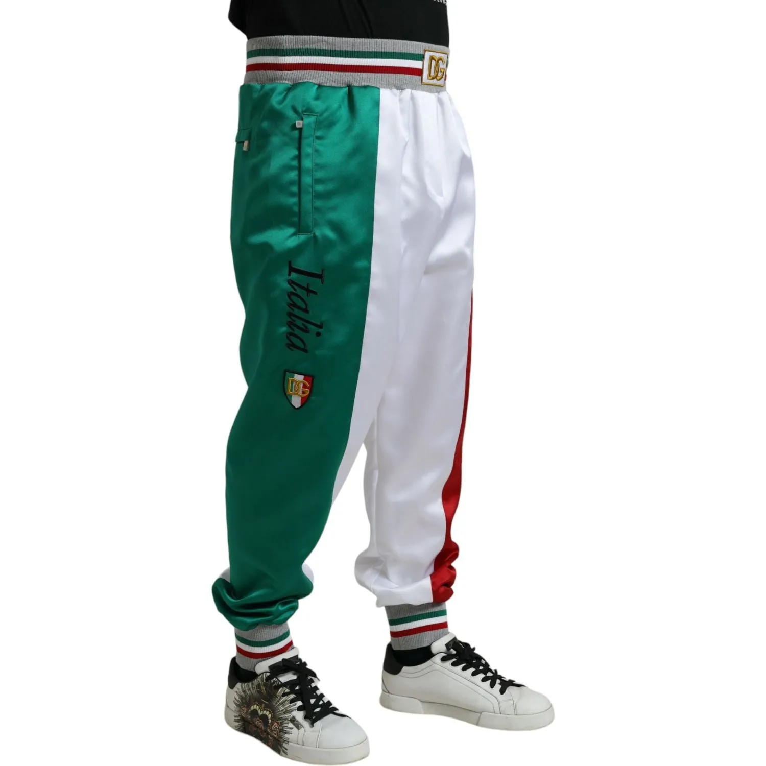 Dolce & Gabbana Italian Stripe Jogger Trousers