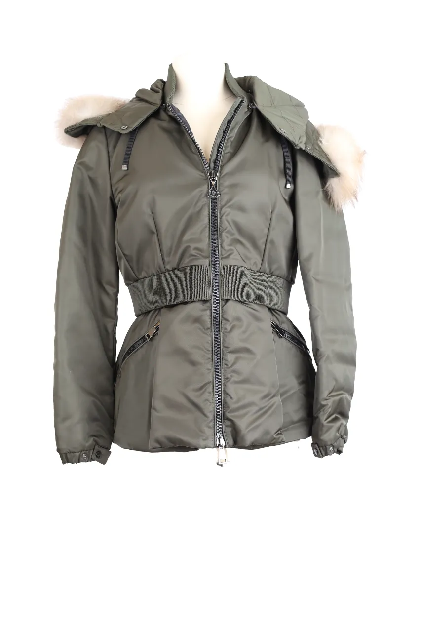 Down Filled Jacket w/ Removable Fur Trim Hood