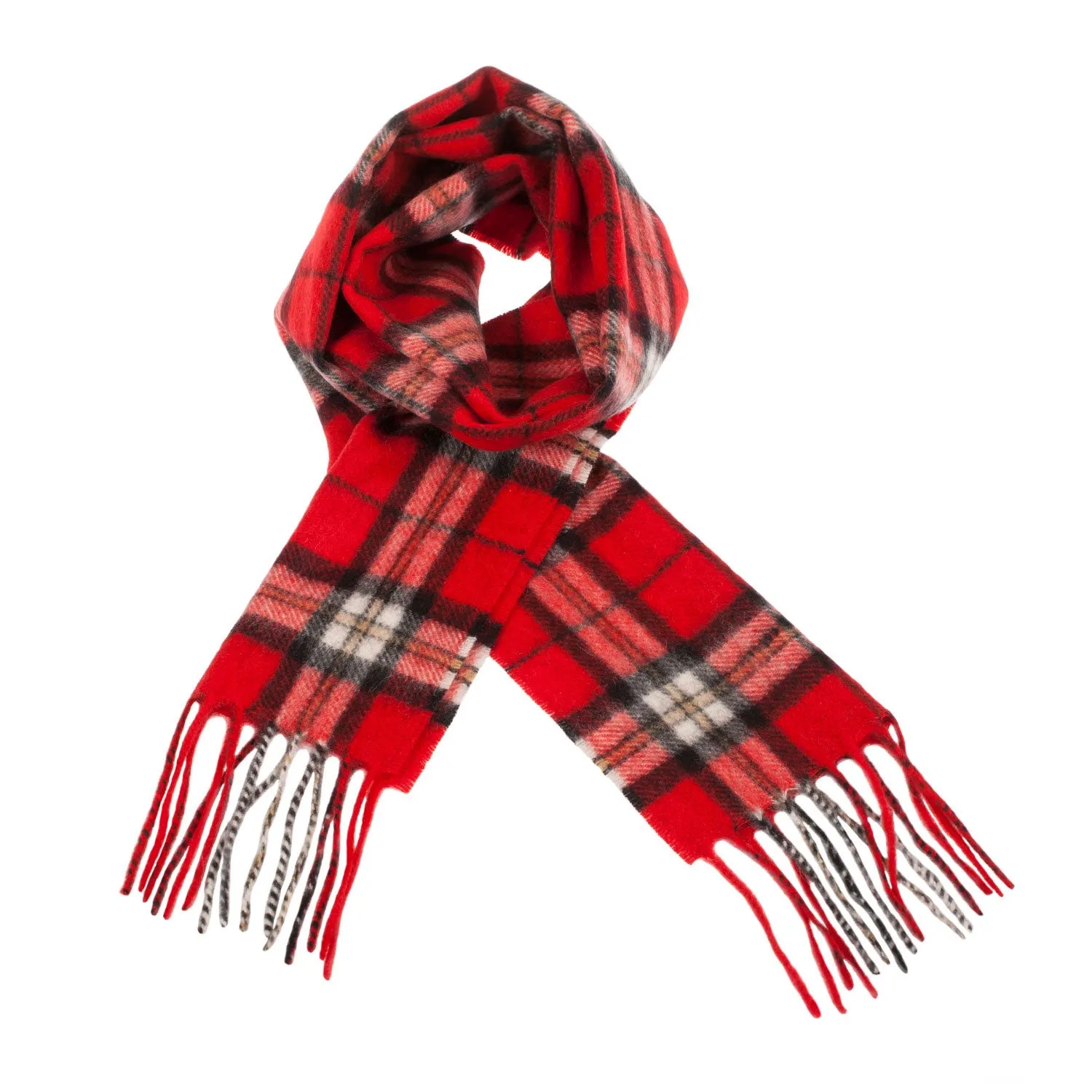 Edinburgh Cashmere Mini Scarf  Thomson Red