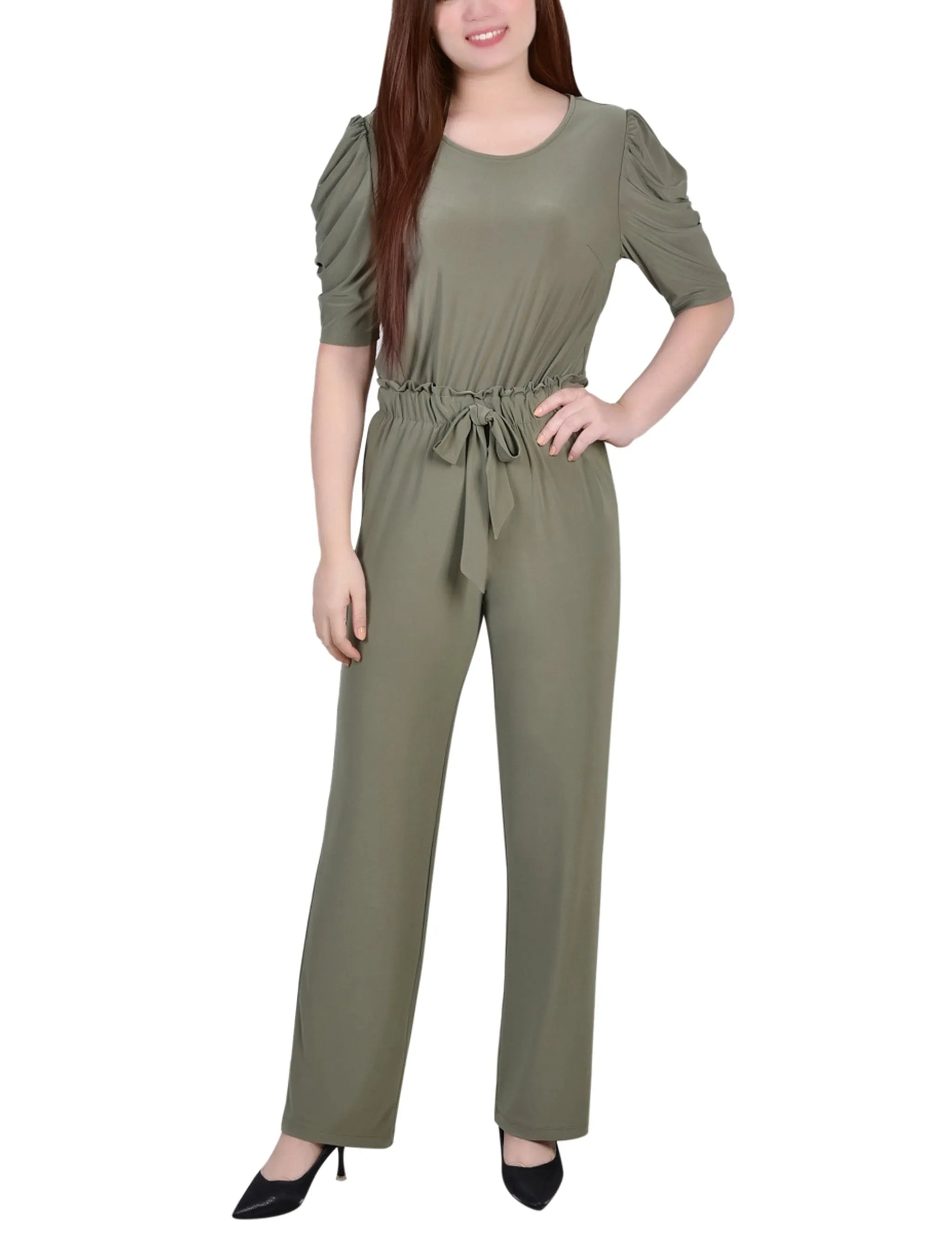 Elbow Sleeve Jumpsuit