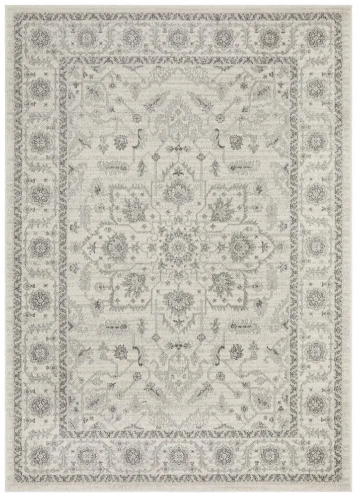 Evoke Winter White Transitional Rug