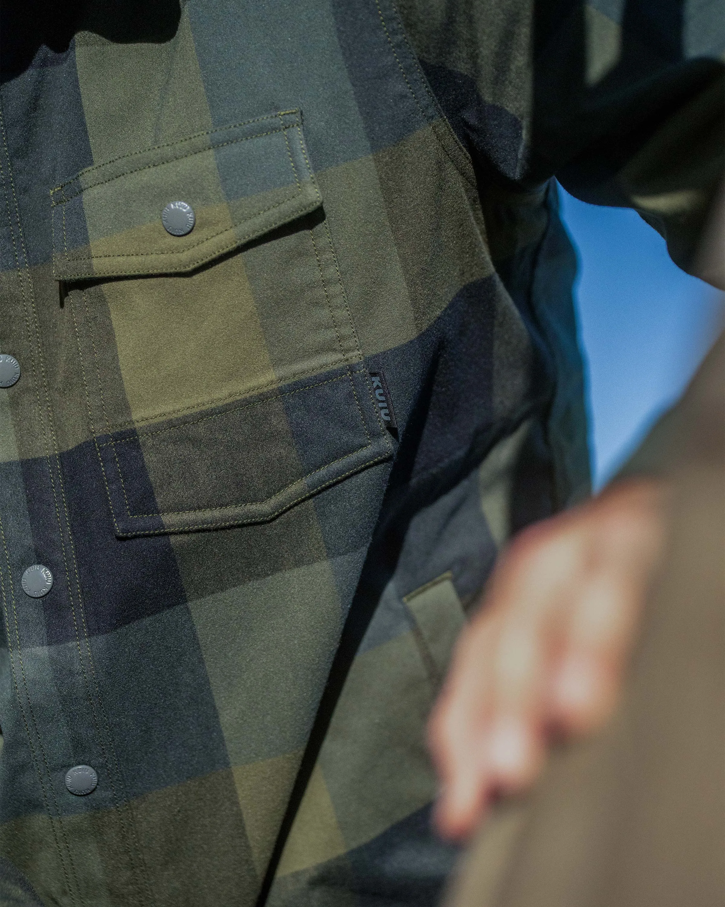 Field Flannel Fleece Shirt Jacket | Vias Plaid